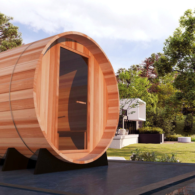 1 Year Warranty Wood Barrel Sauna For Home And Commercial Use