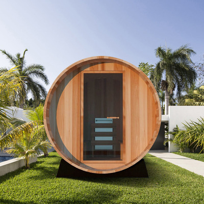 1 Year Warranty Wood Barrel Sauna For Home And Commercial Use