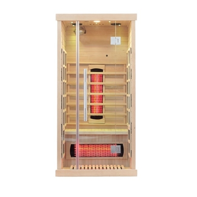 Transparent Tempered Glass Far Infrared Sauna With Full Spectrum And Carbon Panel Heater