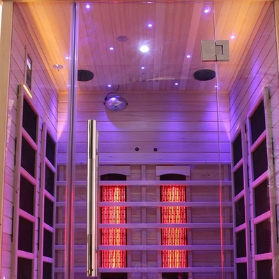 Digital Hemlock Wood Far Infrared Sauna With 0-60 Minutes Time Range