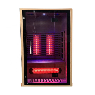 Canadian Hemlock / Red Cedar Material Low EMF Infrared Sauna 100 - 178kg Capacity