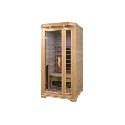 Wooden Cedar Home Sauna Room 900*900*1900mm With 8mm Tempered Glass
