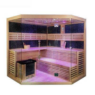 7 Color Therapy Lamp Ozone Steam Sauna Room With Touch Screen Control Panel