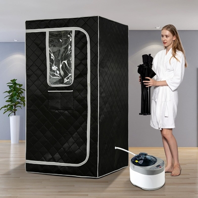 Full Size Portable Steam Sauna With Time Control 0 - 99 Minutes And Transparent Windows