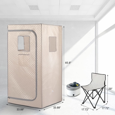 Full Size Folding Portable Steam Sauna OEM / ODM Portable Sauna Tent