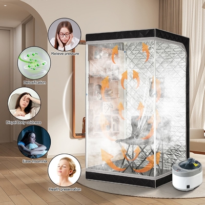 Transparent Windows Portable Steam Sauna Saving Time For Gym Or Sauna Salon Effect