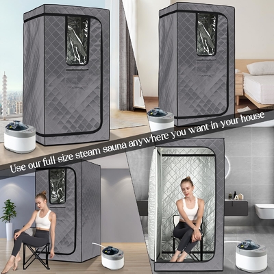 110 - 120V AC 60Hz Folding Portable Sauna Tent Big Size Style Home Use