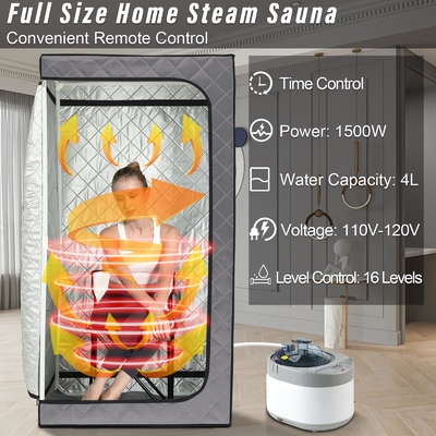 110 - 120V AC 60Hz Portable Steam Sauna With Transparent Windows Design