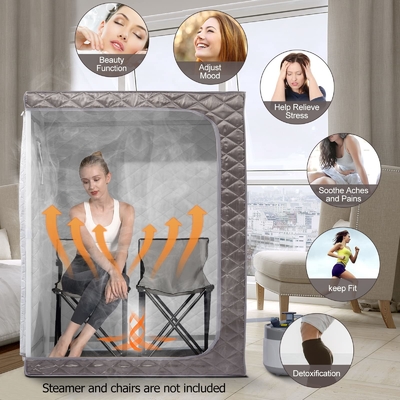 1500W Portable Steam Sauna  Waterproof Fabric Two Person Sauna Tent