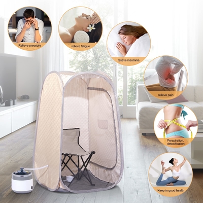 One Person Home Sauna Portable Wet Steam Sauna For Relaxation
