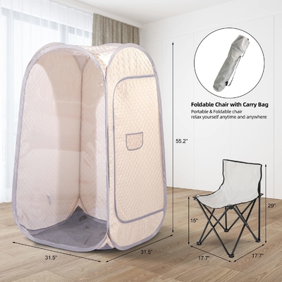 One Person Home Sauna Portable Wet Steam Sauna For Relaxation