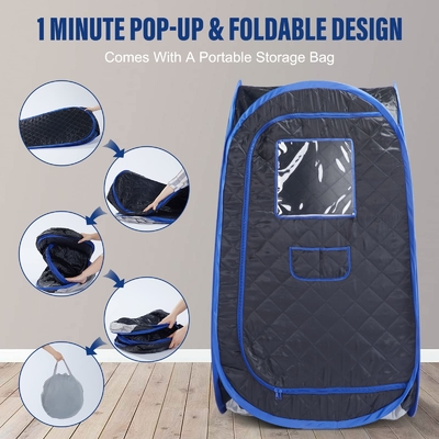 4L Full Size Portable Steam Sauna Waterproof Cloth For Ultimate Relaxation