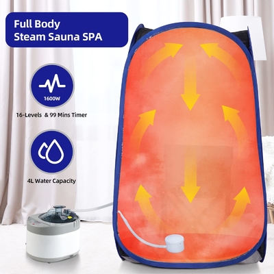 Full Body Spa Foldable Portable Steam Sauna With Adjustable Time Control