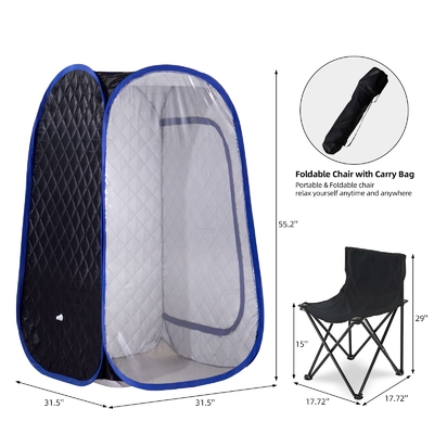 Full Body Spa Foldable Portable Steam Sauna With Adjustable Time Control