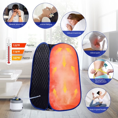 Full Body Spa Foldable Portable Steam Sauna With Adjustable Time Control
