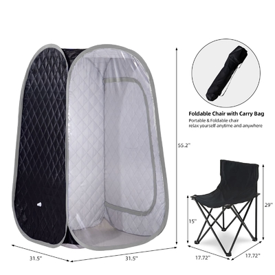 One Person Full Body Portable Sauna Full Size Home Spa Steam Sauna Tent