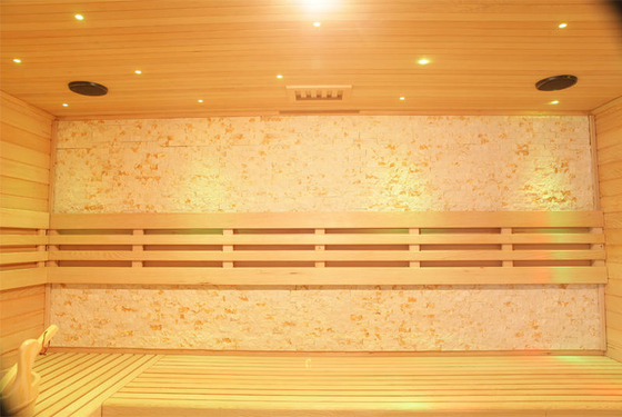 Traditional Finland Steam Sauna Room 6kw Stove Hemlock Sauna For 3 People