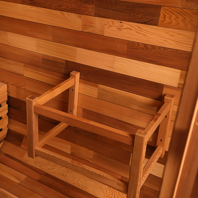 Full Glass Outdoor Dry Sauna With Adjustable Ventilation Bluetooth Music System 220V Voltage