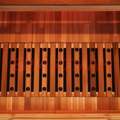 Red Cedar Indoor Wooden Far Infrared Sauna Room For Two Person