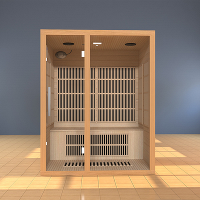 Smartmak 2100W 3 Person Far Infrared Sauna Room Home Infrared Sauna For Spa