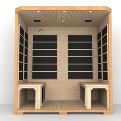 Smartmak Low Emf Near Infrared Sauna 4 Person Red Cedar Infrared Sauna