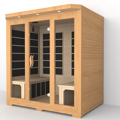 Smartmak Low Emf Near Infrared Sauna 4 Person Red Cedar Infrared Sauna