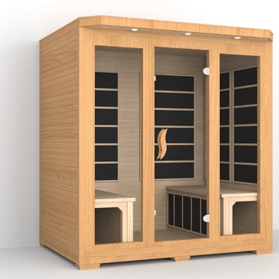 Smartmak Low Emf Near Infrared Sauna 4 Person Red Cedar Infrared Sauna