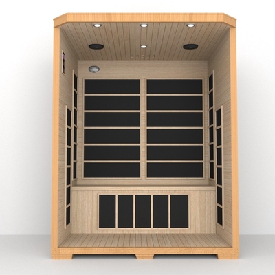Luxury Home Indoor 3 Person Full Spectrum Infrared Sauna Room For Spa