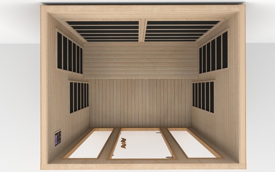 Luxury Home Indoor 3 Person Full Spectrum Infrared Sauna Room For Spa