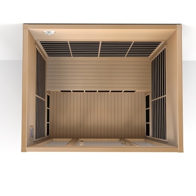 Traditional Home Low Emf Near Far Infrared Sauna Red Cedar Material For 3 Person Size