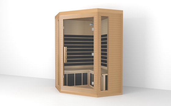 Traditional Luxury Infrared Sauna 3 Person Red Cedar Infrared Sauna