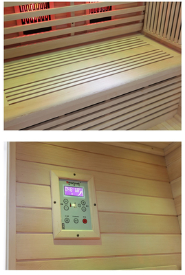 Carbon Fiber Heater Hemlock Far Infrared Sauna 2 Person Size Sauna Room