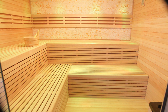 Indoor Dry Steam Sauna Room Full Body Detox Sauna Cabin With Stove Heater