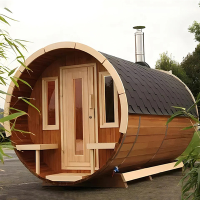 Dry Steam Wood Sauna Room Health Wooden Bath Barrel Steam Saunas