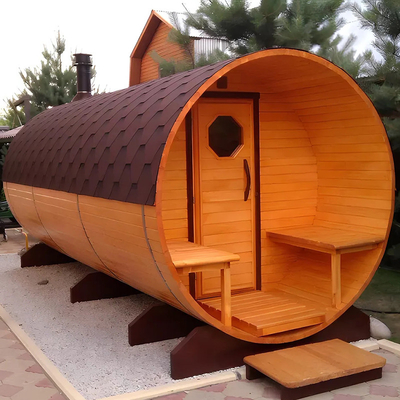 Dry Steam Wood Sauna Room Health Wooden Bath Barrel Steam Saunas
