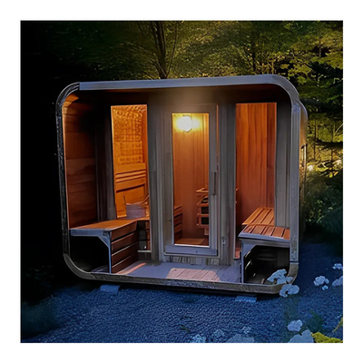 Cedar Outdoor Dry Sauna For Relaxation And Health 5-6 Person Capacity With Adjustable Ventilation Installation Service