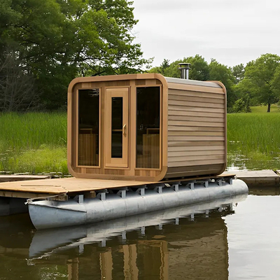 Cedar Outdoor Dry Sauna For Relaxation And Health 5-6 Person Capacity With Adjustable Ventilation Installation Service