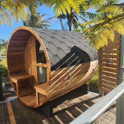 Lowest Price Outdoor Steam Cedar Wood Barrel Sauna China Manufactures