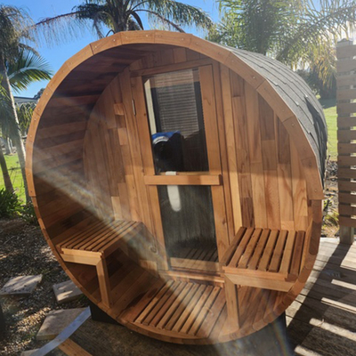 Lowest Price Outdoor Steam Cedar Wood Barrel Sauna China Manufactures