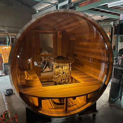 Lowest Price Outdoor Steam Cedar Wood Barrel Sauna China Manufactures