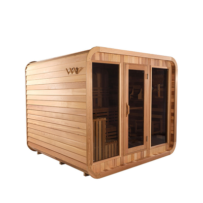 Adjustable Ventilation Cedar Outdoor Dry Sauna With Bluetooth Music System
