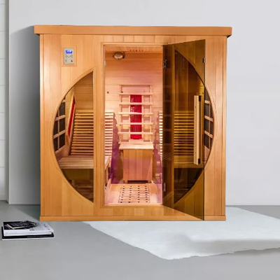 Full Spectrum Carbon Panel Far Infrared Sauna Red Cedar 0.C - 65.C Operating Temp