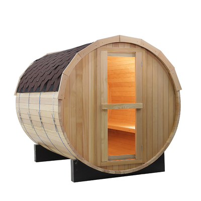 Luxurious Wood Barrel Sauna With 4.5KW/6KW Heater Accommodates 2-8 People 220V/380V Voltage