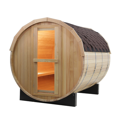 2-8 People Wood Sauna Barrel Sauna Wood Easy Installation 15-99 MIN Time Range