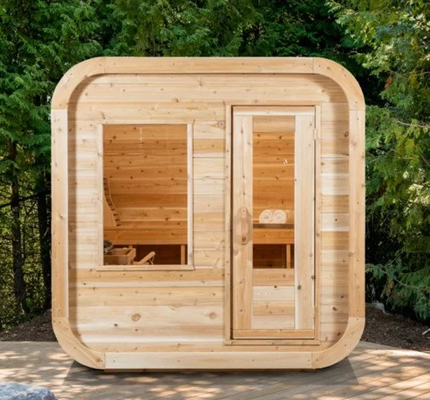 220V Voltage Sauna Steam Ozone Steam Sauna With Ozone Generator Hemlock Red Cedar 0-99 MIN Timer