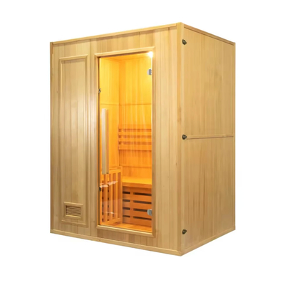 15~90.C Hemlock / Red Cedar Steam Sauna Room With 0-99 MIN Timer And 220V Voltage