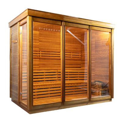 Modern 220V 6KW Stove Heater Steam Sauna Room With LED Light 0-99 MIN Time Temperature Range 15~90.C