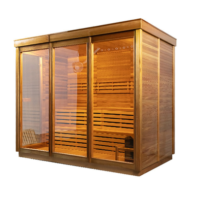 Modern LED Light Steam Sauna Room With 6KW Stove Heater And Ozone Generator For Ideal Temperature Control