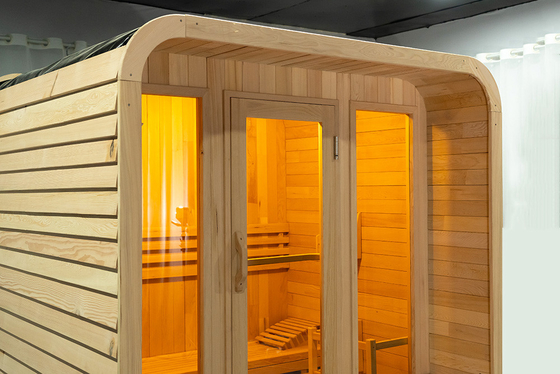 220V Voltage Sauna Steam Ozone Steam Sauna With Ozone Generator Hemlock Red Cedar 0-99 MIN Timer