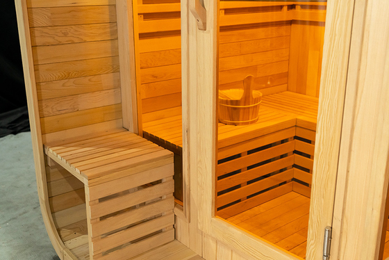 Luxury Touch Screen Steam Sauna Room With LED Lights Ozone Generator And 0-99 MIN Timer
